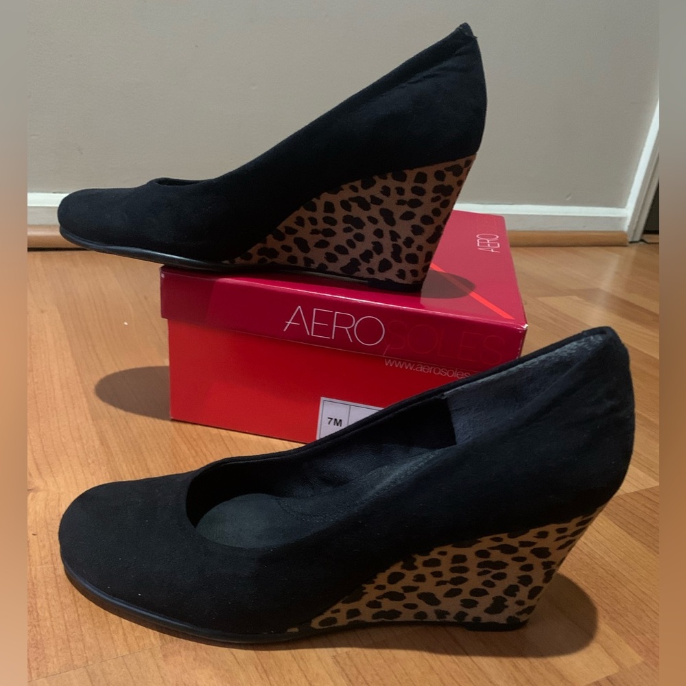 Aerosoles Plum Tree Leopard Combo - used